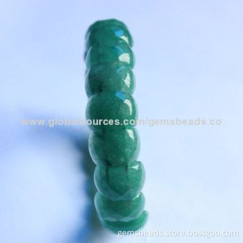 Beaded bracelets in gemstone
